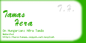 tamas hera business card
