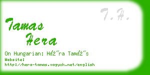 tamas hera business card